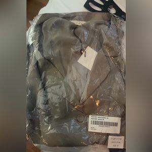 Stone button up oversized medium